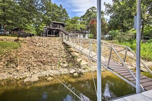 Property grounds - Dock, Deck & Boat Slip: Lakefront Eucha Home (Eucha)