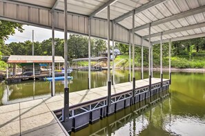 Marina - Dock, Deck & Boat Slip: Lakefront Eucha Home (Eucha)