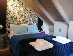 1 bedroom, iron/ironing board, travel crib, free WiFi