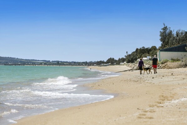 Beach nearby, beach towels