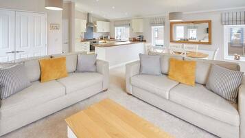 Télévision à écran plat, espaces bureaux