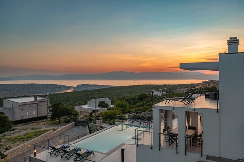 Stella Maris - contemporary villa with a pool and a sauna by MyWaycation