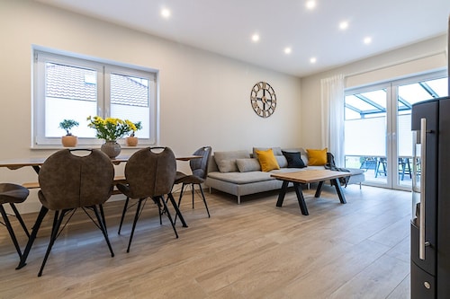 Vacation home for 6 guests with sauna, fireplace and lake view in Walchum