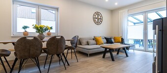 Vacation home for 6 guests with sauna, fireplace and lake view in Walchum