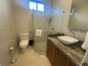 Shower, towels - Nice beach apartment in Punta Barandua (Punta Blanca)