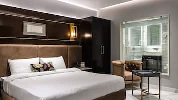 Quarto casal executivo | Roupas de cama premium, edredons de pluma