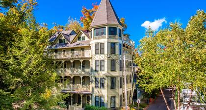 This luxurious and enchanting Penthouse Suite in the historic 1887 Aldine House in Chautauqua Institution