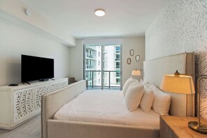 1 bedroom, iron/ironing board, travel crib, WiFi