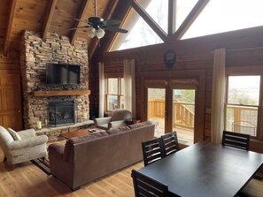 Smart-TV, Kamin, Videospiele, DVD-Player