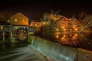 Experience the historic charm of this working water mill, featuring a large wheel and adjacent restaurant.