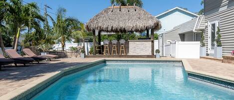 A heated pool