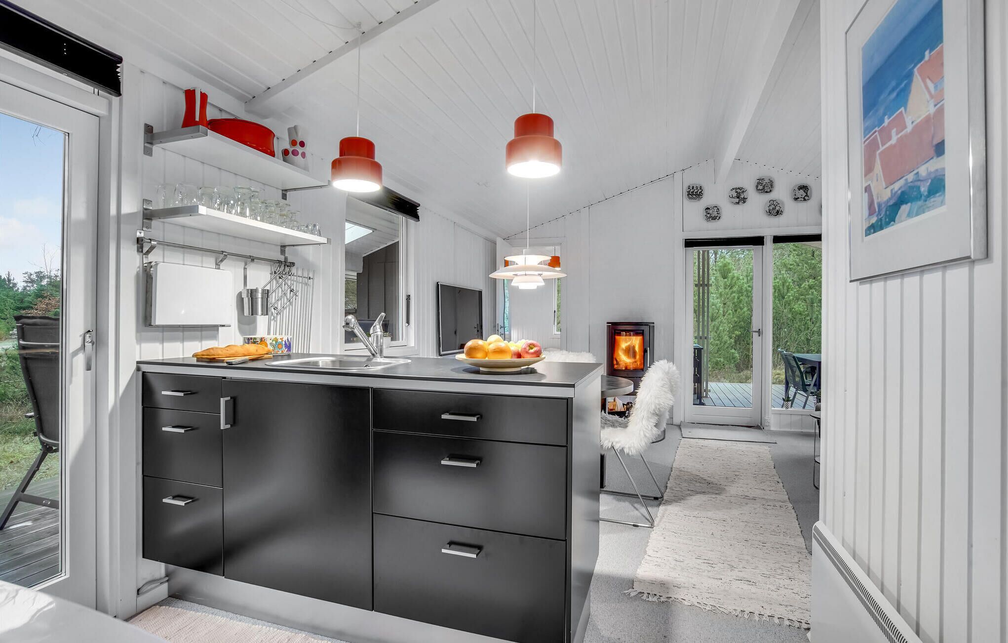 Fridge, oven, stovetop