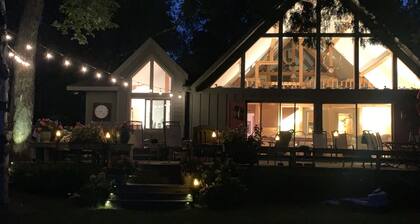 Large beautiful lake front house on Silver Lake MI