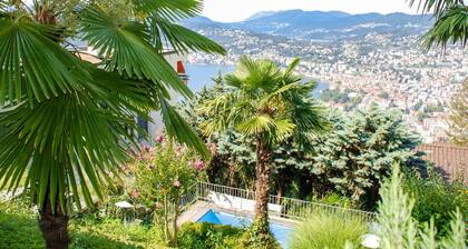 Apartamento en villa con piscina privada, WIFI, TV, terraza, mascotas permitida, vista panorámica