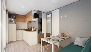 Chalet, 1 chambre, fumeur, patio | Intérieur