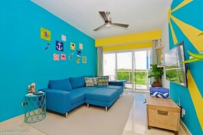 Living area - Penthouse 335 Cana Rock 🎸 De Lux En Punta Cana (Punta Cana)