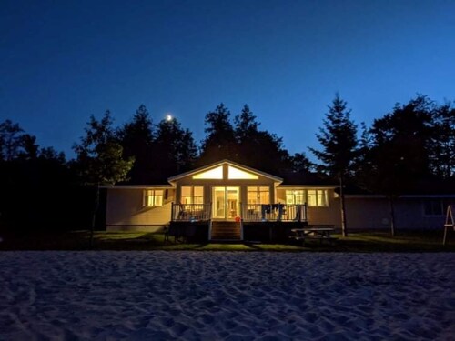 240 Feet of Private Sandy Lake Huron Beach! 