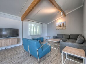 Bungalow | Living area - Bungalow Near Dutch Beaches & Nature Trails (Domburg)