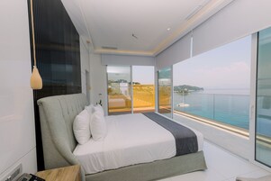 Habitación panorámica doble, 1 habitación, no fumadores, frente al mar | Vistas desde la habitación