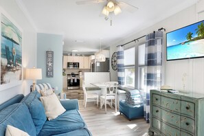 TV, DVD player - Charming Cottage with modern amenities close to beach w/ pool, beach gear, bikes (Anna Maria)
