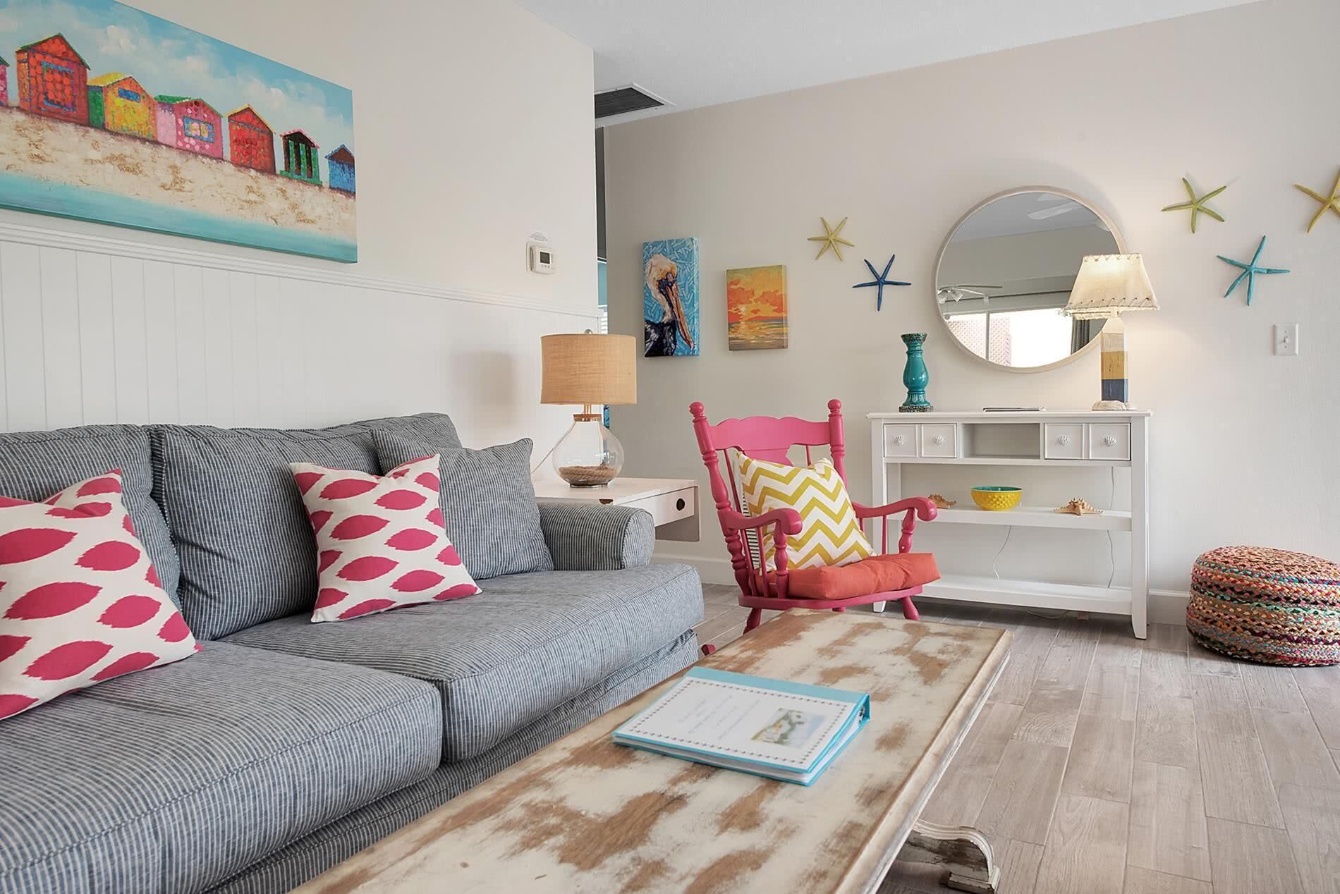 Flirty Flamingo Cottage | Updated beach cottage, moments from the sand, w/pool!