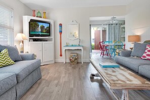 TV, DVD player, offices