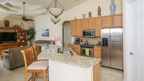 Microwave, oven, stovetop, dishwasher - 5 Star Condo on Charlotte Harbor, Charlotte County Condo 1007 (Rotonda West)