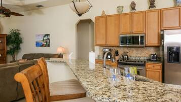 Microwave, oven, stovetop, dishwasher