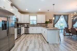 Microwave, oven, stovetop, dishwasher