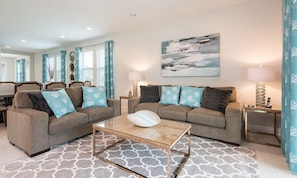 Living area - 5 Star Villa on Encore Resort With Large Private Pool, Orlando Villa 5432 (Kissimmee)