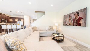 Living room - 5 Star Villa on Orlandos Most Exclusive Encore Resort at Reunion, Orlando Villa 4405 (Kissimmee)