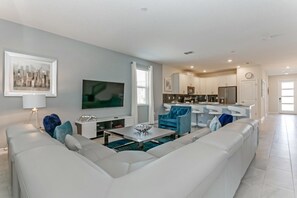 Living area - Mansion on Storey Lake Resort With First Class Amenities, Orlando Mansion 3146 (Kissimmee)
