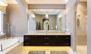 Bathroom - 5 Star Villa on Reunion Resort and Spa With Large Private Pool, Orlando Mansion 4746 (Kissimmee)