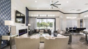 Living room - 5 Star Villa on Orlandos Most Exclusive Reunion Resort and Spa, Orlando Villa 4755 (Kissimmee)
