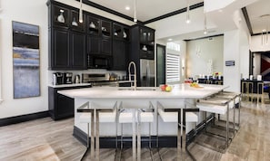 Microwave, oven, stovetop, dishwasher