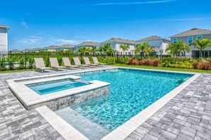 Outdoor pool - 5 Star Villa on Encore Resort at Reunion With Large Private Pool, Orlando Villa 4519 (Kissimmee)