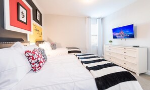 5 slaapkamers, een laptopwerkplek, gratis wifi, beddengoed