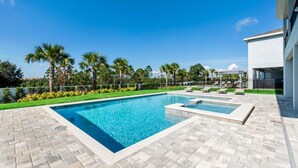 Outdoor pool - 5 Star Villa on Encore Resort at Reunion With First Class Amenities, Orlando Villa 3471 (Kissimmee)