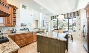 Mini-fridge, microwave, oven, stovetop - 5 Star Villa With Private Pool on Reunion Resort and Spa, Orlando Villa 4738 (Kissimmee)