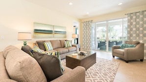 Living room - Beautiful 5 Star Villa on Encore Resort at Reunion With Large Private Pool, Orlando Villa 4344 (Kissimmee)