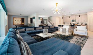 Living room - Beautiful 5 Star Villa With Private Pool on the Prestigious Solara Resort, Orlando Villa 4714 (Kissimmee)