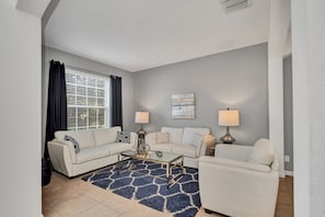 Living room - Amazing Villa on Solterra Resort With 5 Star Amenities, Orlando Villa 5037 (Davenport)