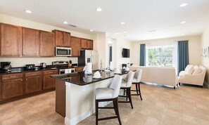 Microwave, oven, stovetop, dishwasher - Beautiful 5 Star Villa With Private Pool on the Prestigious Encore Resort at Reunion, Orlando Villa 4417 (Kissimmee)