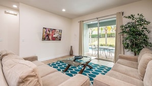 Living area - Beautiful 5 Star Villa With Private Pool on the Prestigious Encore Resort, Orlando Villa 5450 (Kissimmee)
