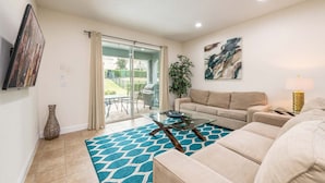 Living area - Beautiful 5 Star Villa With Private Pool on the Prestigious Encore Resort, Orlando Villa 5450 (Kissimmee)