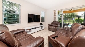 Living room - Beautiful Villa on Solterra Resort, Orlando Villa 5011 (Davenport)