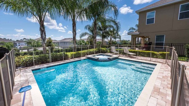 Outdoor pool - Beautiful Villa With First Class Amenities on Encore Resort at Reunion, Orlando Villa 4431 (Kissimmee)