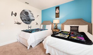 8 bedrooms, laptop workspace, WiFi, bed sheets