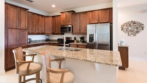 Coffee/tea maker, microwave, oven, stovetop - Beautiful Villa With First Class Amenities on Encore Resort at Reunion, Orlando Villa 4431 (Kissimmee)