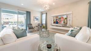 Living room - Beautiful Villa With First Class Amenities on Encore Resort at Reunion, Orlando Villa 4456 (Kissimmee)